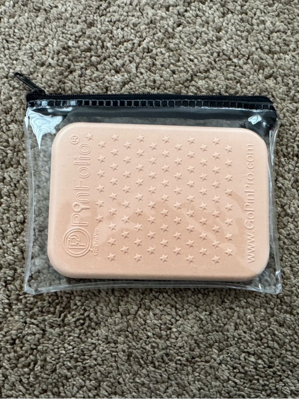New GoPinPro Mini Board W/ Zipper Pouch-Pale Orange